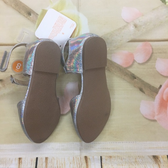 Gymboree girls silver dressy shoes NWT - Picture 3 of 5
